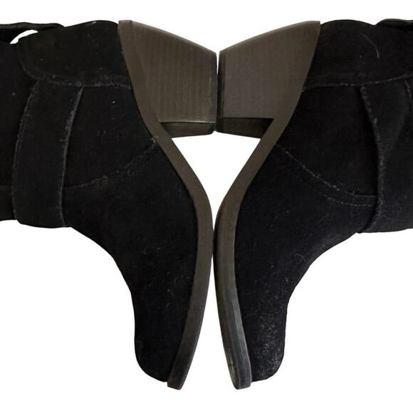 Dolce Vita Double Buckle Black Oiled Suede Pull-On Floppy Boots Sz. 7.5 - Picture 7 of 11